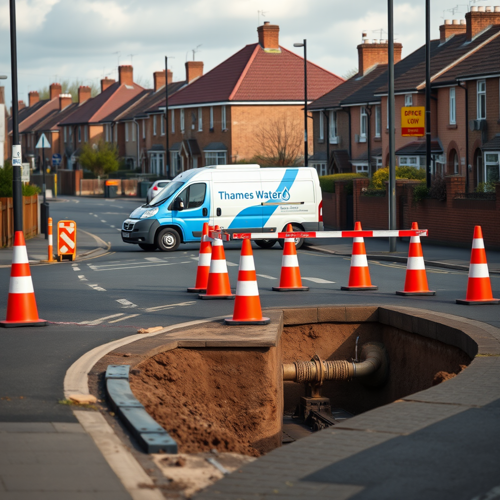Oxfordshire town road closed for week after Thames Water crisis